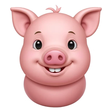 Pig with Inspirational good  morning saying sticker