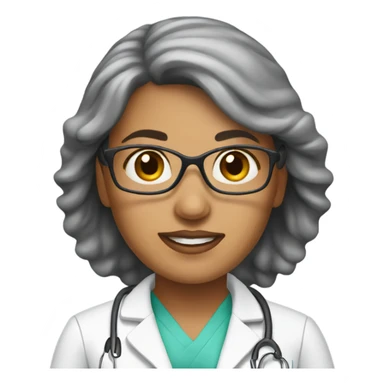female neurologist physician sticker