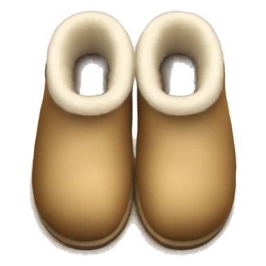 UGG slippers with foot sticker