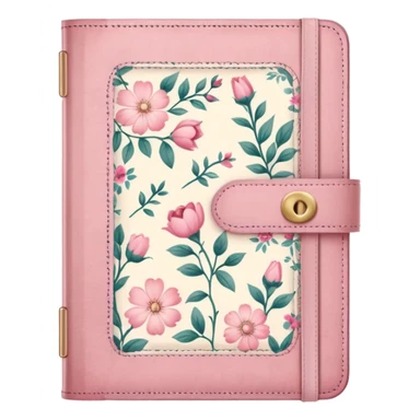 pink diary, coquette, loveshackfancy style  sticker