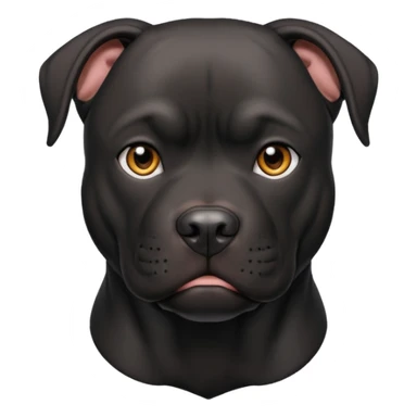 Black pitbull sticker