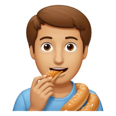Simit yiyen simit sticker