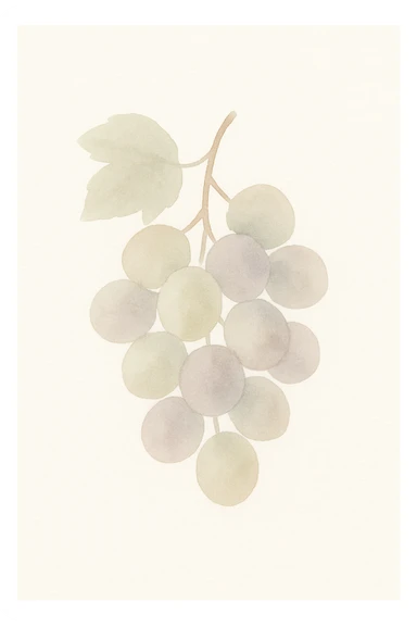 watercolor style bunch of grapes sticker