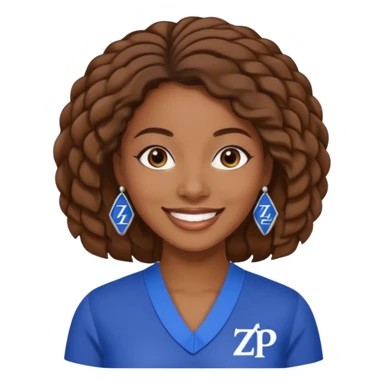 Zeta Phi Beta Sorority black women emoji sticker