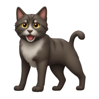 Кот Бангал, с тоненьким коричневым ошейником спит клубочком  sticker