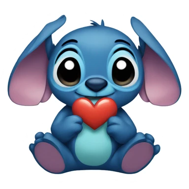 Stich with a heart sticker