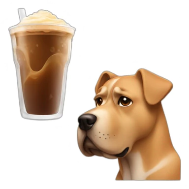 Muscles / iced coffee / gay / dog  sticker