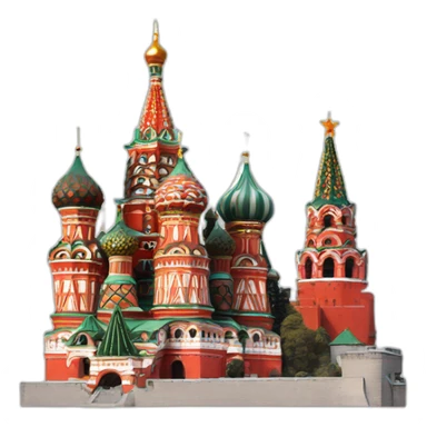 Red Square Moscow sticker
