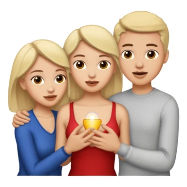 Female, male, female hard-core threesome  intimate sex with clear view of penis and vaginas sticker