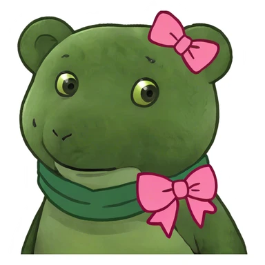 teddy bear with pink bow on head sticker