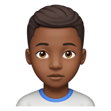 Black kid with a low taper fade sticker