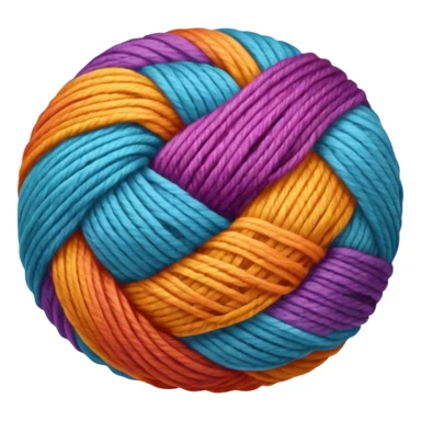 colorfull ball of yarn sticker
