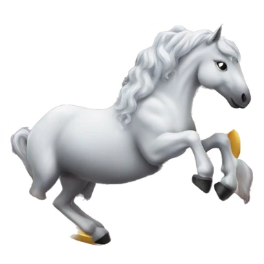 Une licorne sur la lune en train de boire un coca sticker