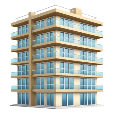 luxury apartament building sticker