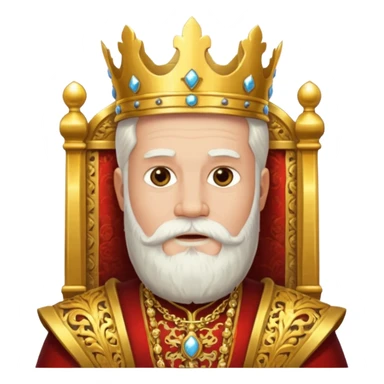 God on throne sticker