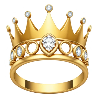 Aesthetic Engagement ring crown pose sticker