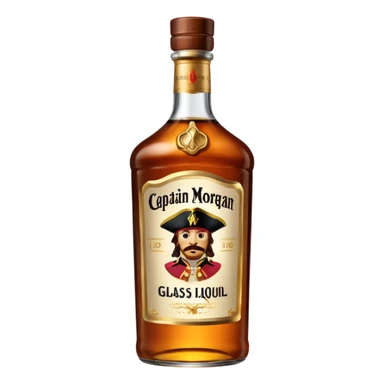 Une bouteille de captain morgan  sticker