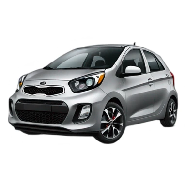 carro negro Kia picanto  sticker