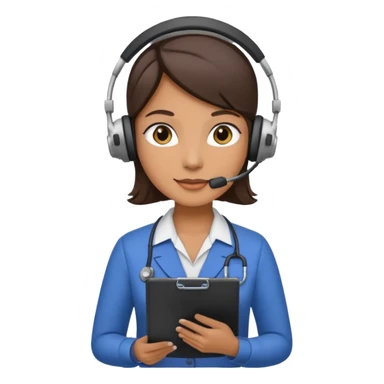 Event Planner Holding A Clipboard And Headset sticker