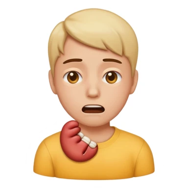 choking self emoji  sticker