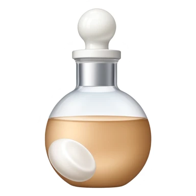  foundation bottle that says rare beauty and has a white cap with a white sphere on top  sticker