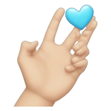 Cœur avec les mains sticker