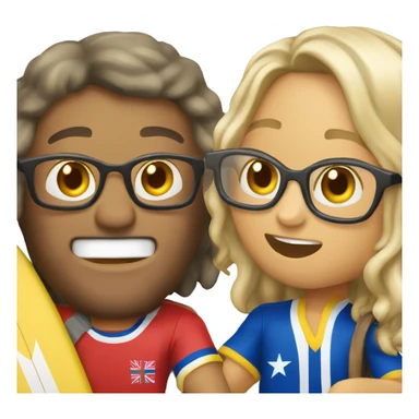 Eu quero um emoji de um tubarão surfando  sticker