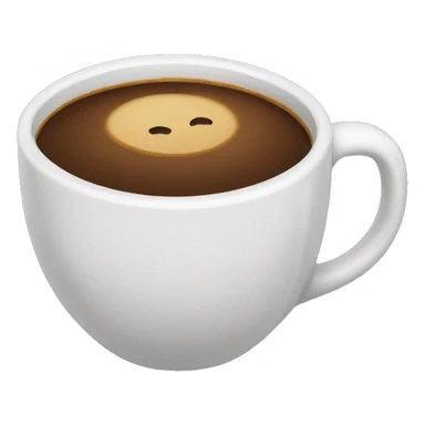 Una taza grande con café  sticker