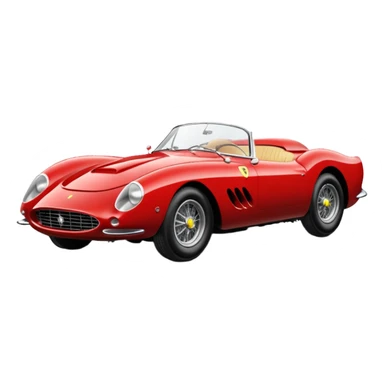 sparkling 1957 Ferrari 335 S Spider Scaglietti sticker