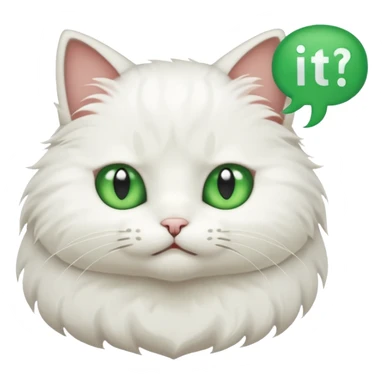 cat with speech bubble saying  "i hate it here" sticker
