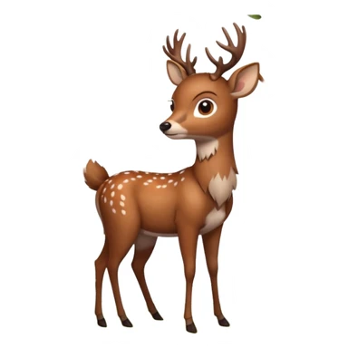 A gentle deer standing quietly under forest branches.











































 sticker