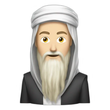 Elon musk dressed as Osama Bin Laden sticker