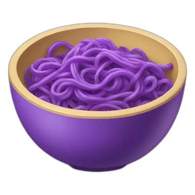 purple noodle bowl sticker