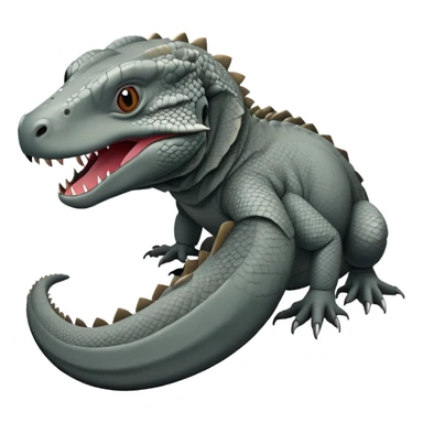 komodo dragon grey sticker