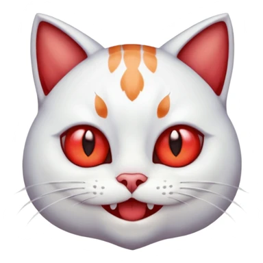 cat red eyes on her chest is the cutest person monster red and white in my opinion and she has a lot to do  sticker