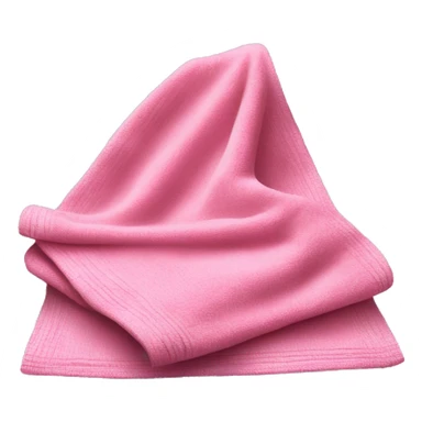 Realistic folded bubblegum pink dish towel. sticker