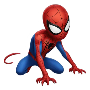 Cat spider man sticker