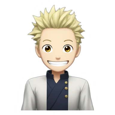 Satoru gojo from jujutsu kaisen laugh sticker