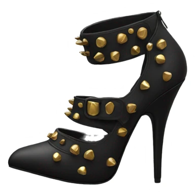 Black rivet heels  sticker