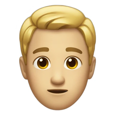 A facial expression that expresses discomfort sticker