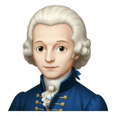 Maximilian Robespierre as depicted in the anonymous painting of the Musée Carnavalet sticker