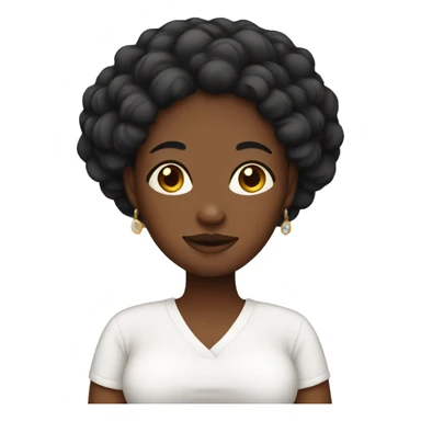 Black pregnant woman sticker