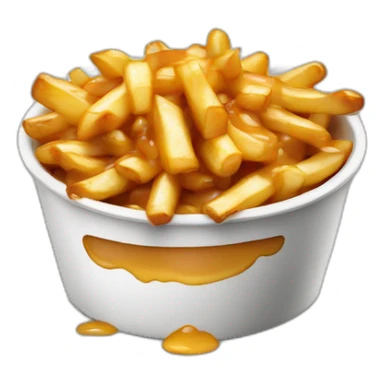 poutine avecun gros nez sticker