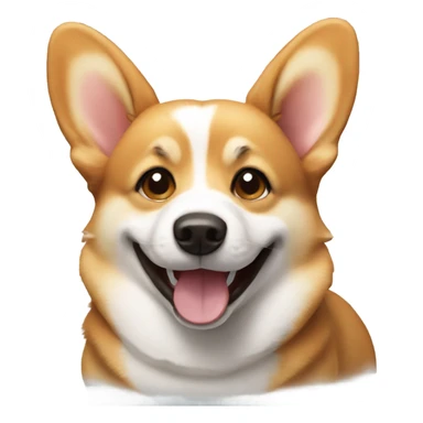 Happy corgie sticker