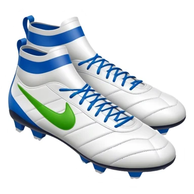 Cinematic Realistic image of a pair of soccer boots featuring finely detailed synthetic and leather textures, vibrant accents and dynamic design elements, illuminated by bright, field-side lighting that captures their sporty essence sticker