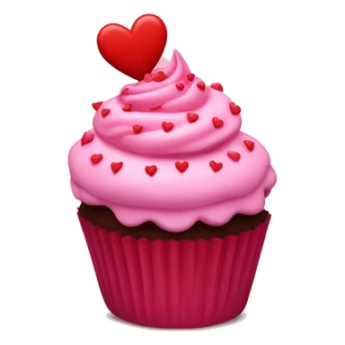 valentine’s day cupcake sticker