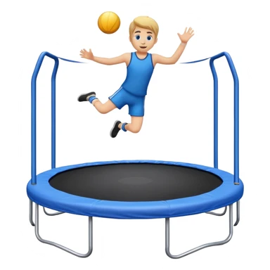 A emoji trampoline (only the trampoline with NO kid) sticker