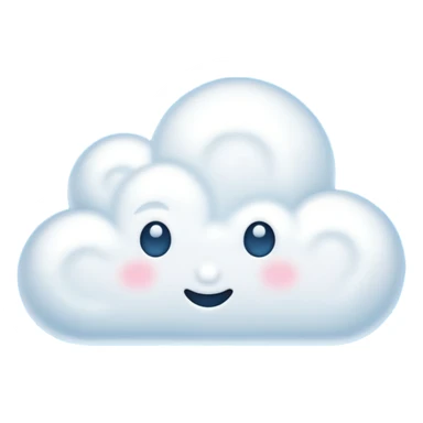 cloud with the sparkles emoji sticker