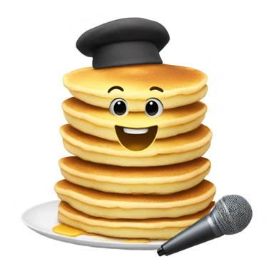 Singing stack of pancakes  sticker
