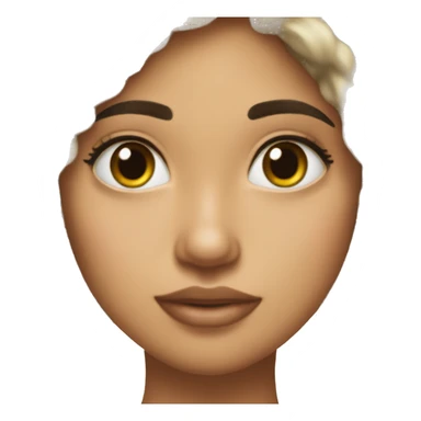 Chica morena pelo lacio bonita sticker